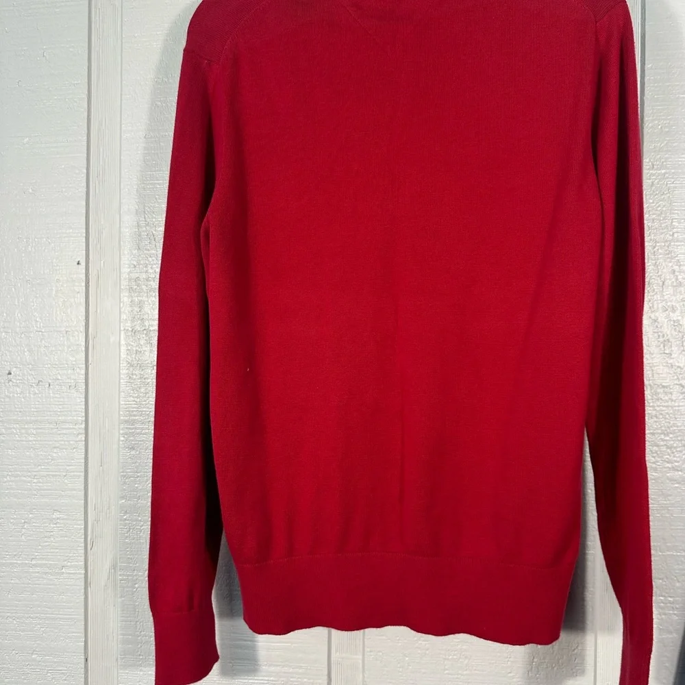 Tommy Hilfiger Red Men's  Sweater Size Medium EUC